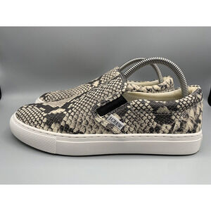 J.CREW Factory Road Trip Snakeskin Slip-On Shoes Sneakers AR249 Women's Size 7 H